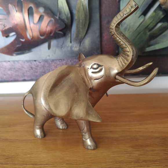 Vintage Brass Elephant - Picture 6 of 7